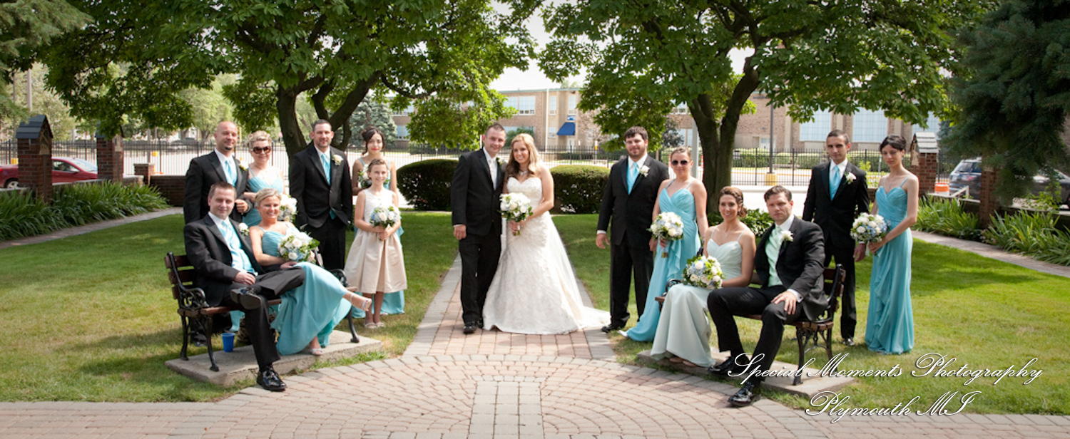 Heather & Marcin at National Shrine of the Little Flower Royal Oak MI wedding photography