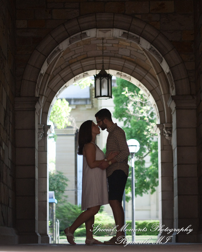 Daniel & Daniel at Law School Ann Arbor MI engagement photography