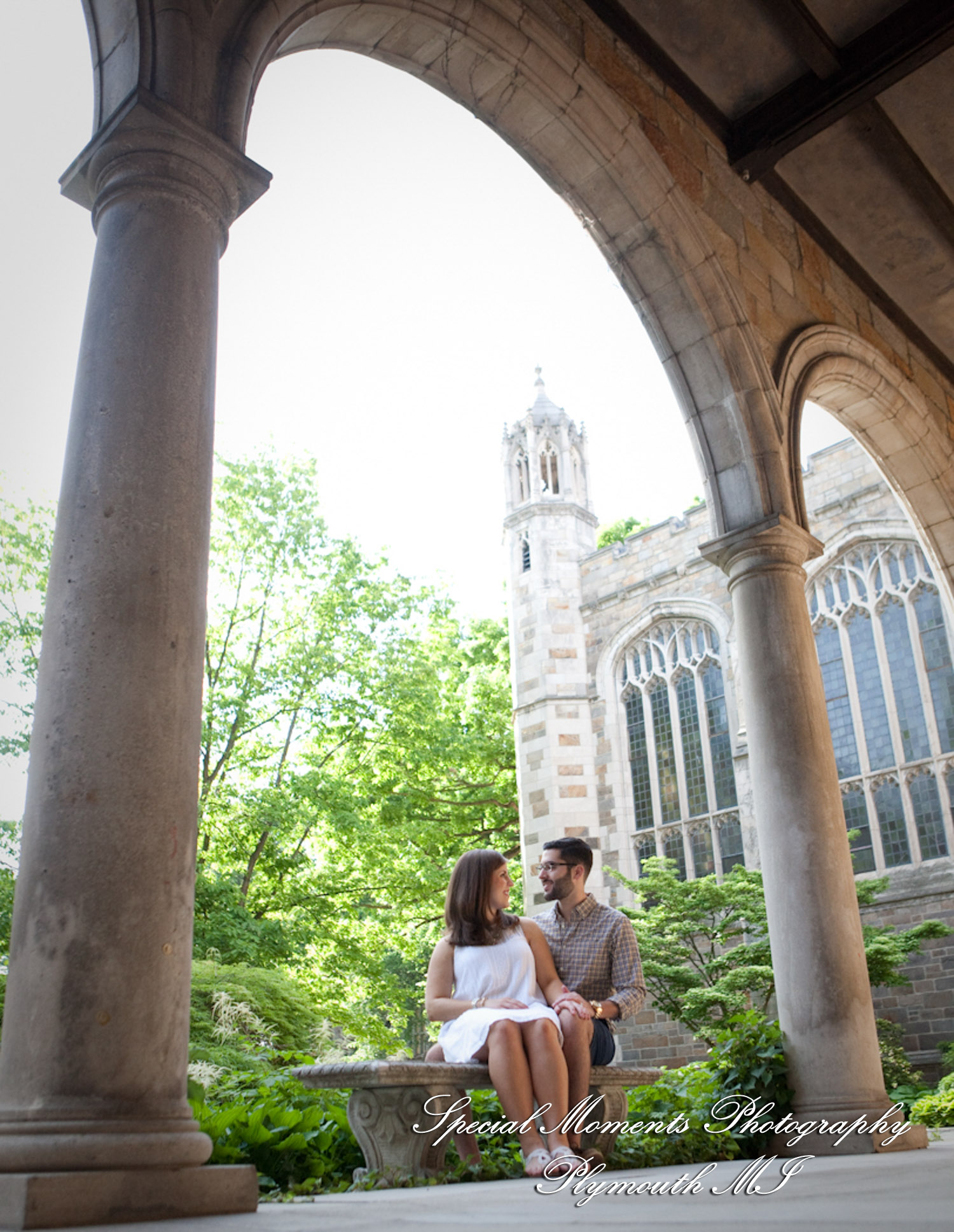 Daniel & Daniel at Law School Ann Arbor MI engagement photography