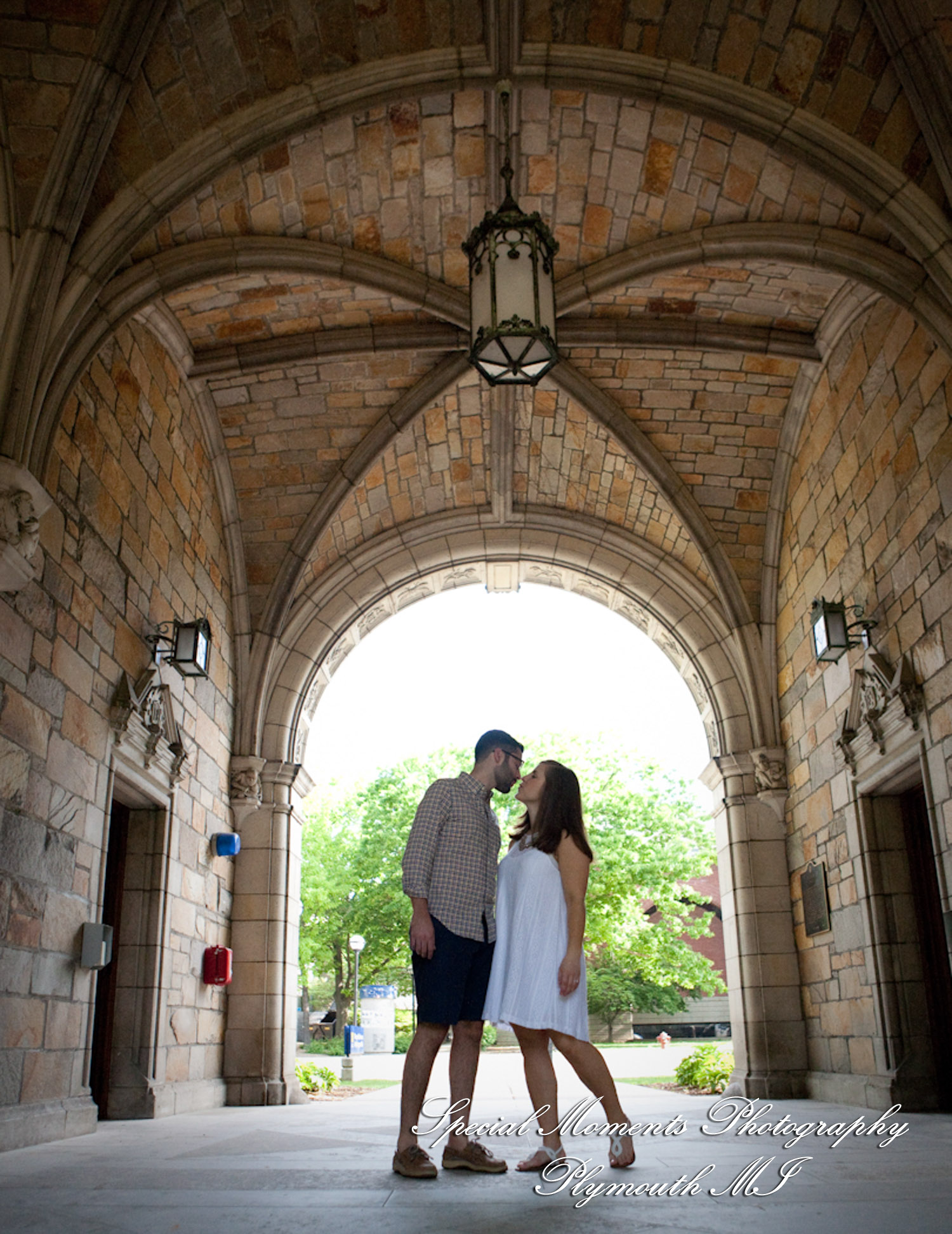 Daniel & Daniel at Law School Ann Arbor MI engagement photography