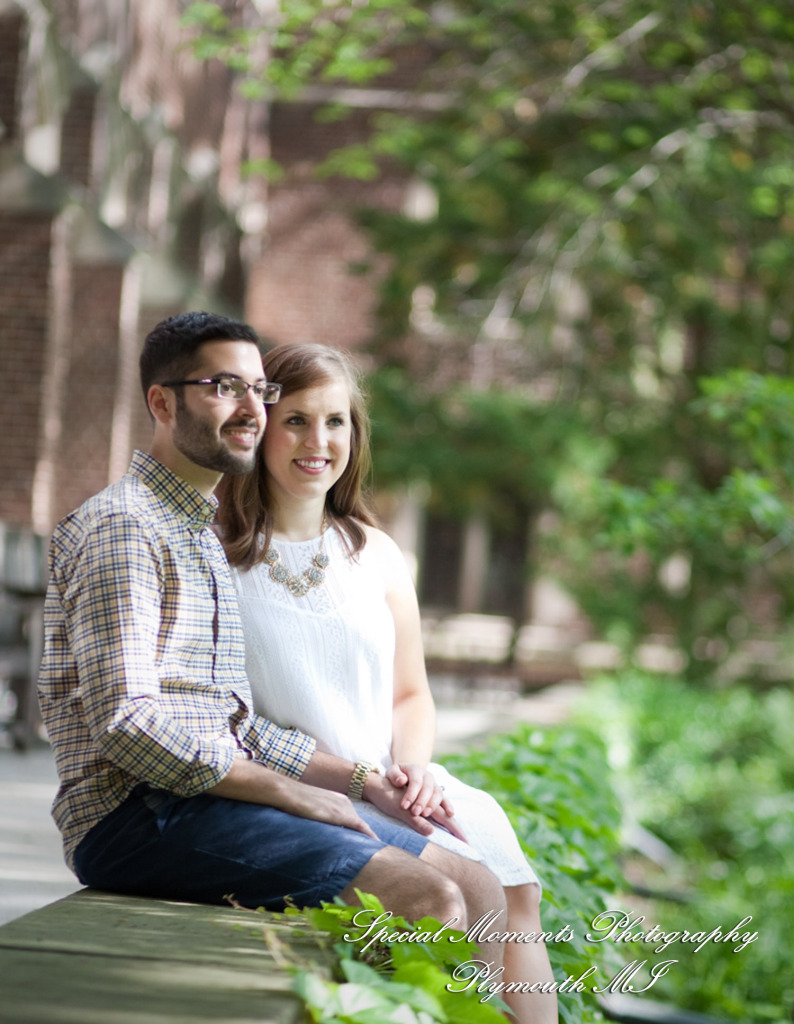 Daniel & Daniel at Law School Ann Arbor MI engagement photography