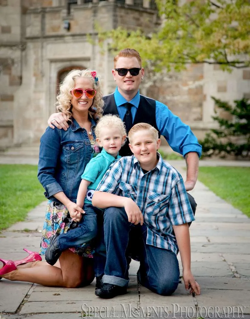 Law Quad Ann Arbor MI engagement photograph