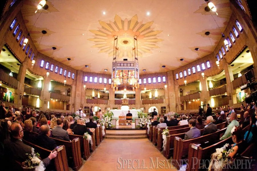 Shrine of the Little Flower Royal Oak MI wedding photograph