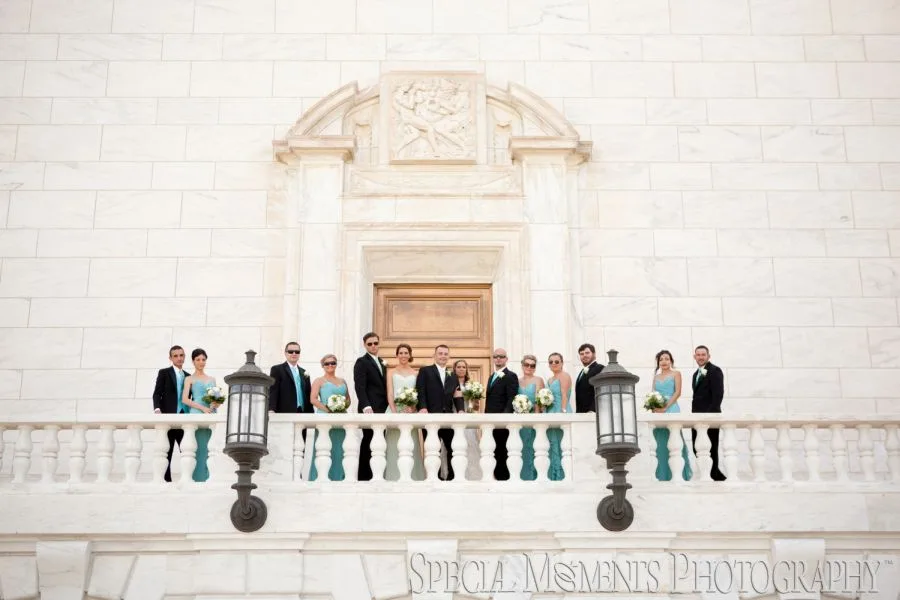 DIA & Train Station Downtown Detroit MI wedding photograph