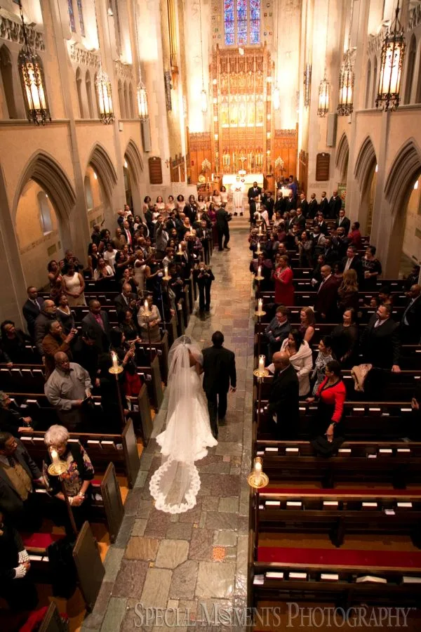 Historic Trinity Church Detroit MI wedding photograph