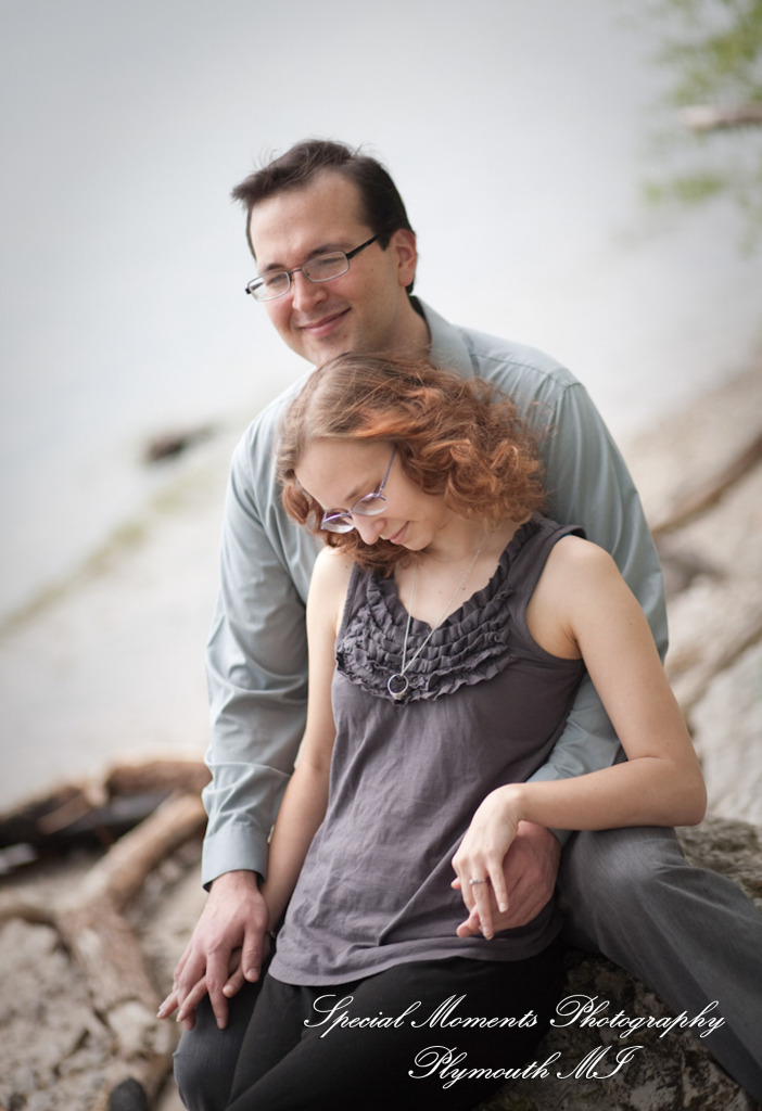Erynn & Brian at Newport Beach MI engagement photography