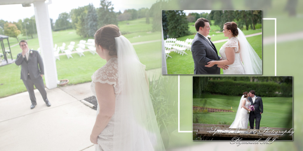 Coffee Table Design - Josh & Jennifer at Washtenaw Golf Club Ypsilanti MI wedding album photography