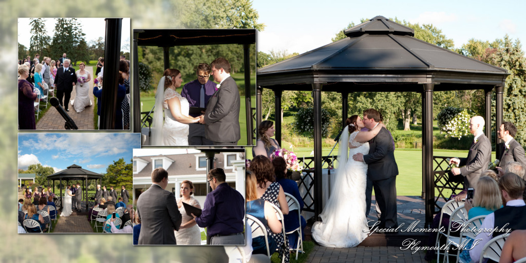 Coffee Table Design - Josh & Jennifer at Washtenaw Golf Club Ypsilanti MI wedding album photography
