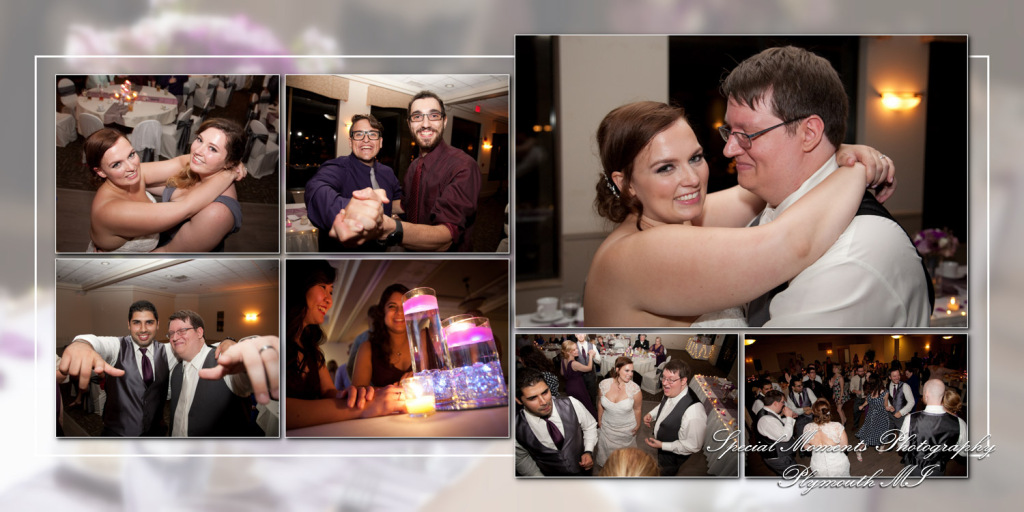 Coffee Table Design - Josh & Jennifer at Washtenaw Golf Club Ypsilanti MI wedding album photography