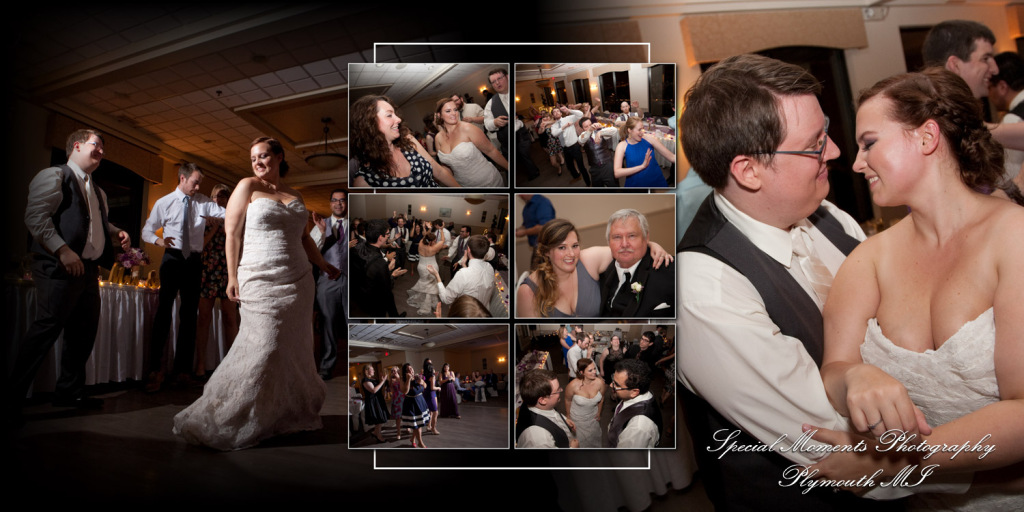 Coffee Table Design - Josh & Jennifer at Washtenaw Golf Club Ypsilanti MI wedding album photography