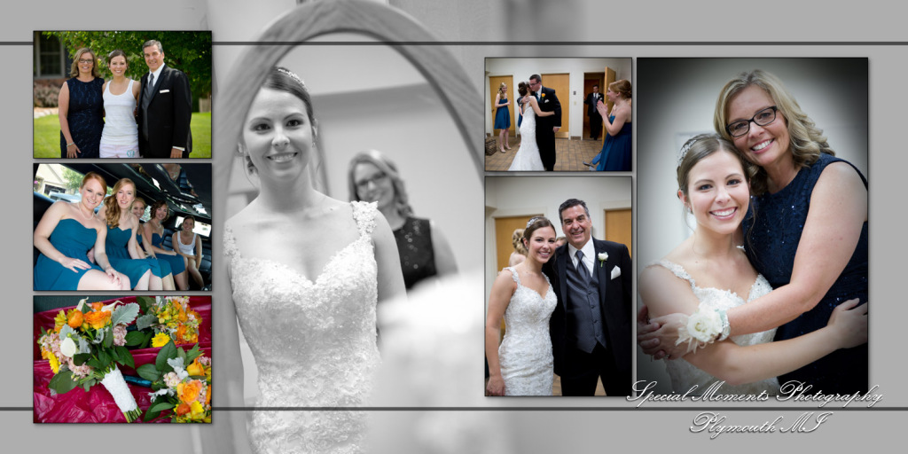 Coffee Table Design - Kelsey Eric at Our Lady of the Lakes Waterford MI wedding album photography