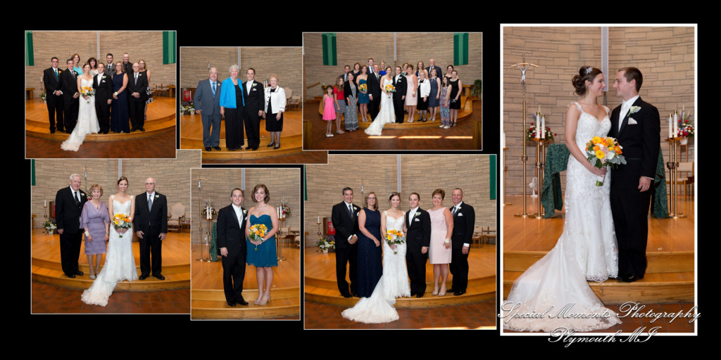 Coffee Table Design - Kelsey Eric at Our Lady of the Lakes Waterford MI wedding album photography