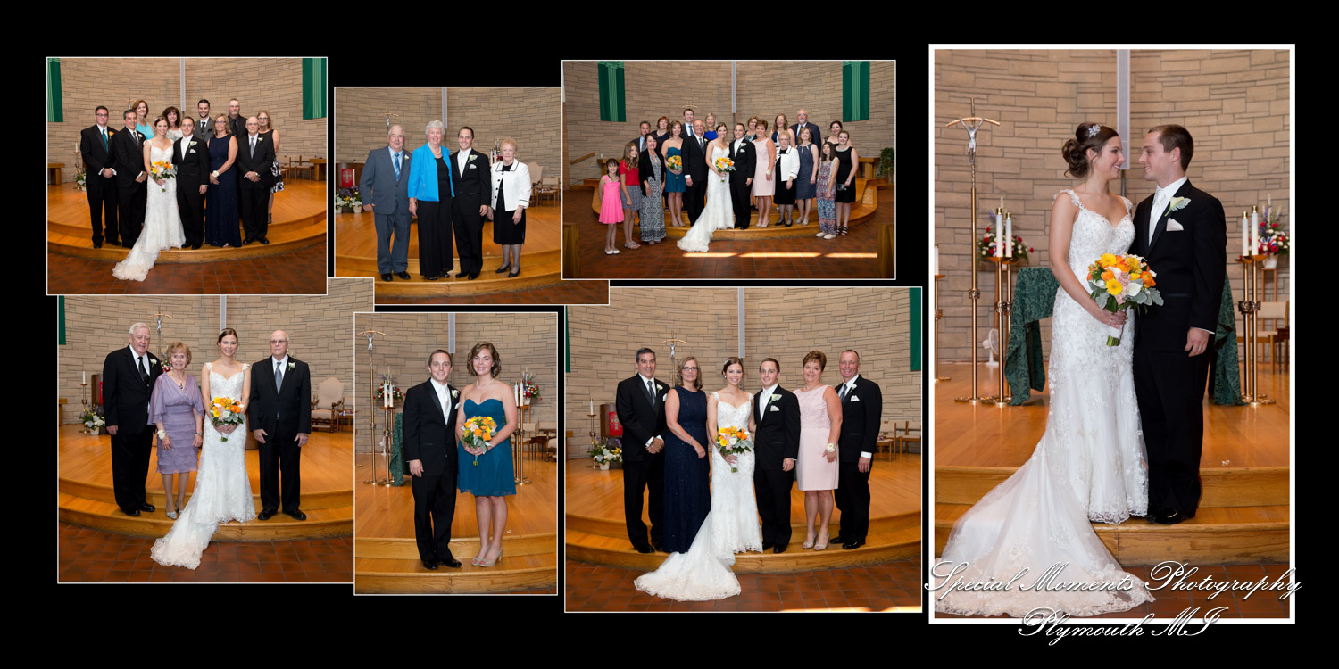 Coffee Table Design - Kelsey Eric at Our Lady of the Lakes Waterford MI wedding album photography