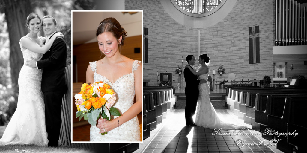 Coffee Table Design - Kelsey Eric at Our Lady of the Lakes Waterford MI wedding album photography