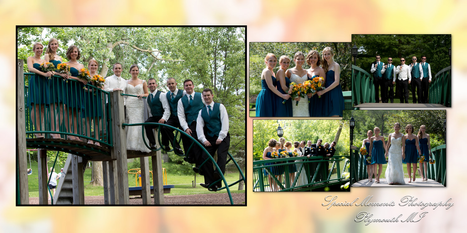 Coffee Table Design - Kelsey Eric at Our Lady of the Lakes Waterford MI wedding album photography