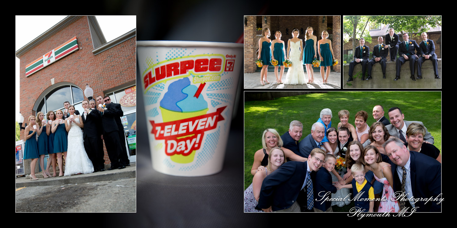 Coffee Table Design - Kelsey Eric at Our Lady of the Lakes Waterford MI wedding album photography