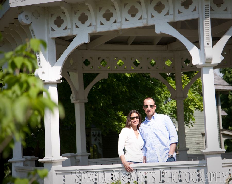 Mill Race Northville MI engagement photograph