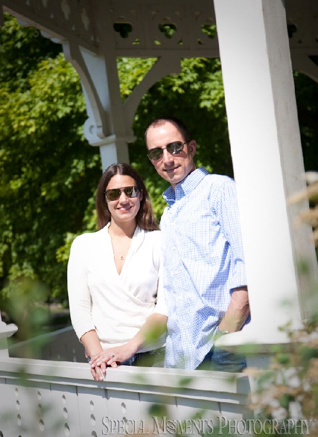 Mill Race Northville MI engagement photograph
