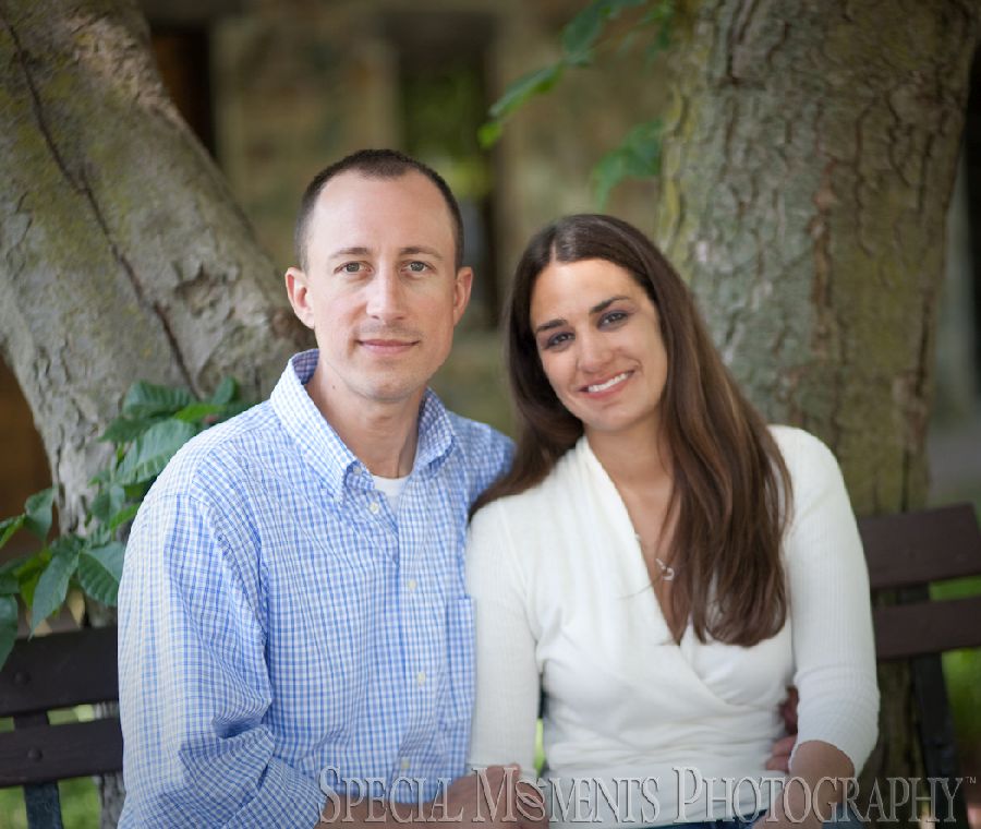Mill Race Northville MI engagement photograph