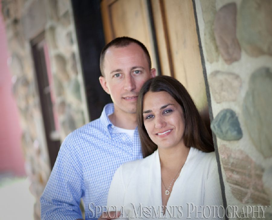 Mill Race Northville MI engagement photograph