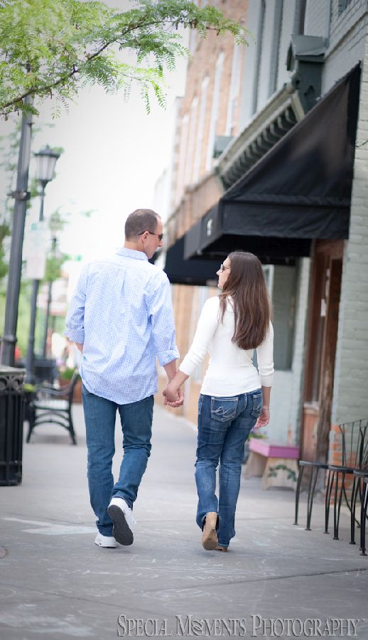 Mill Race Northville MI engagement photograph