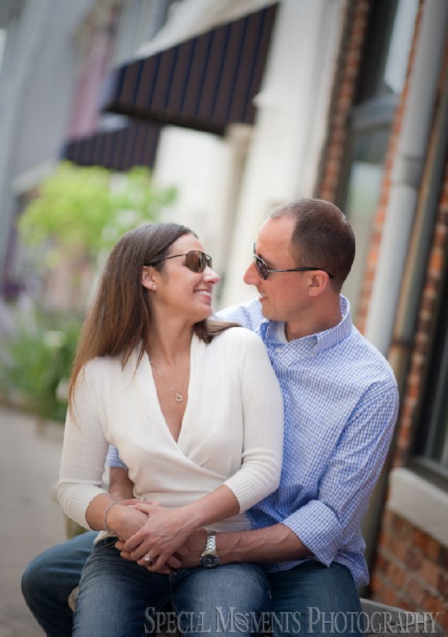 Mill Race Northville MI engagement photograph
