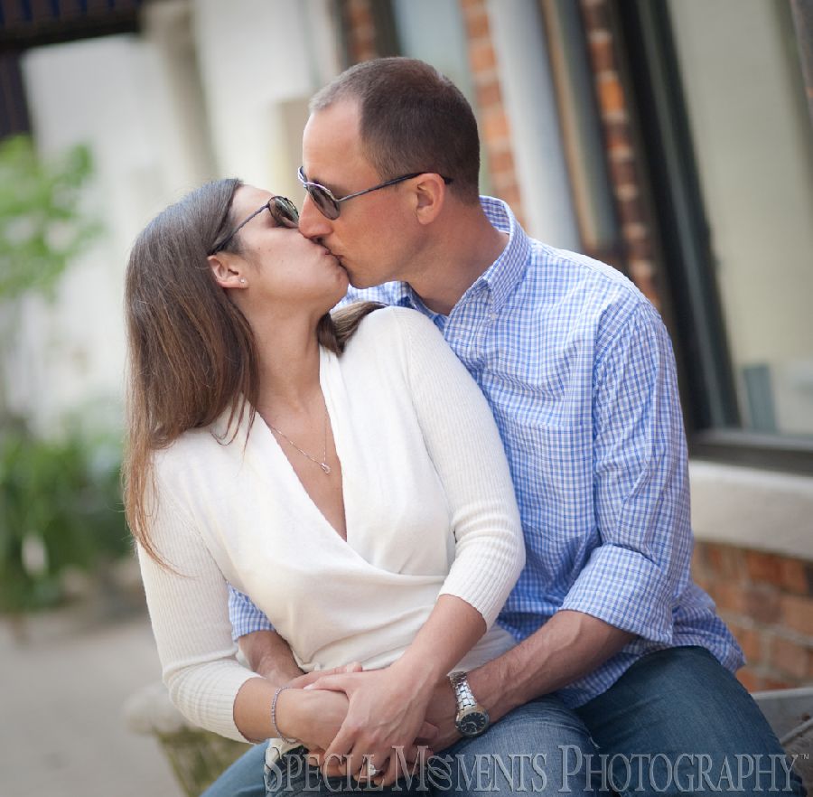 Mill Race Northville MI engagement photograph