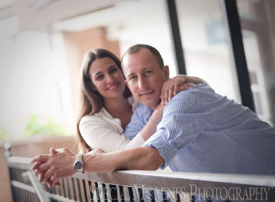 Mill Race Northville MI engagement photograph