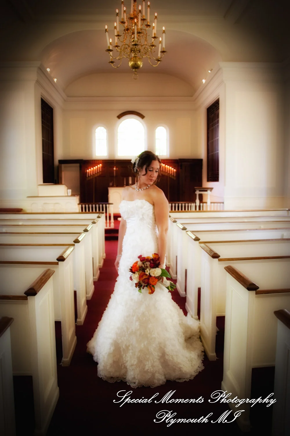 Martha-Mary Chapel Greenfield Village Dearborn MI wedding photograph