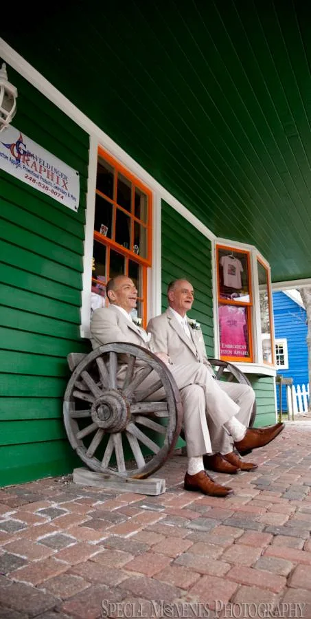 Canterbury Castle Lake Orion MI LGBTQ wedding photograph