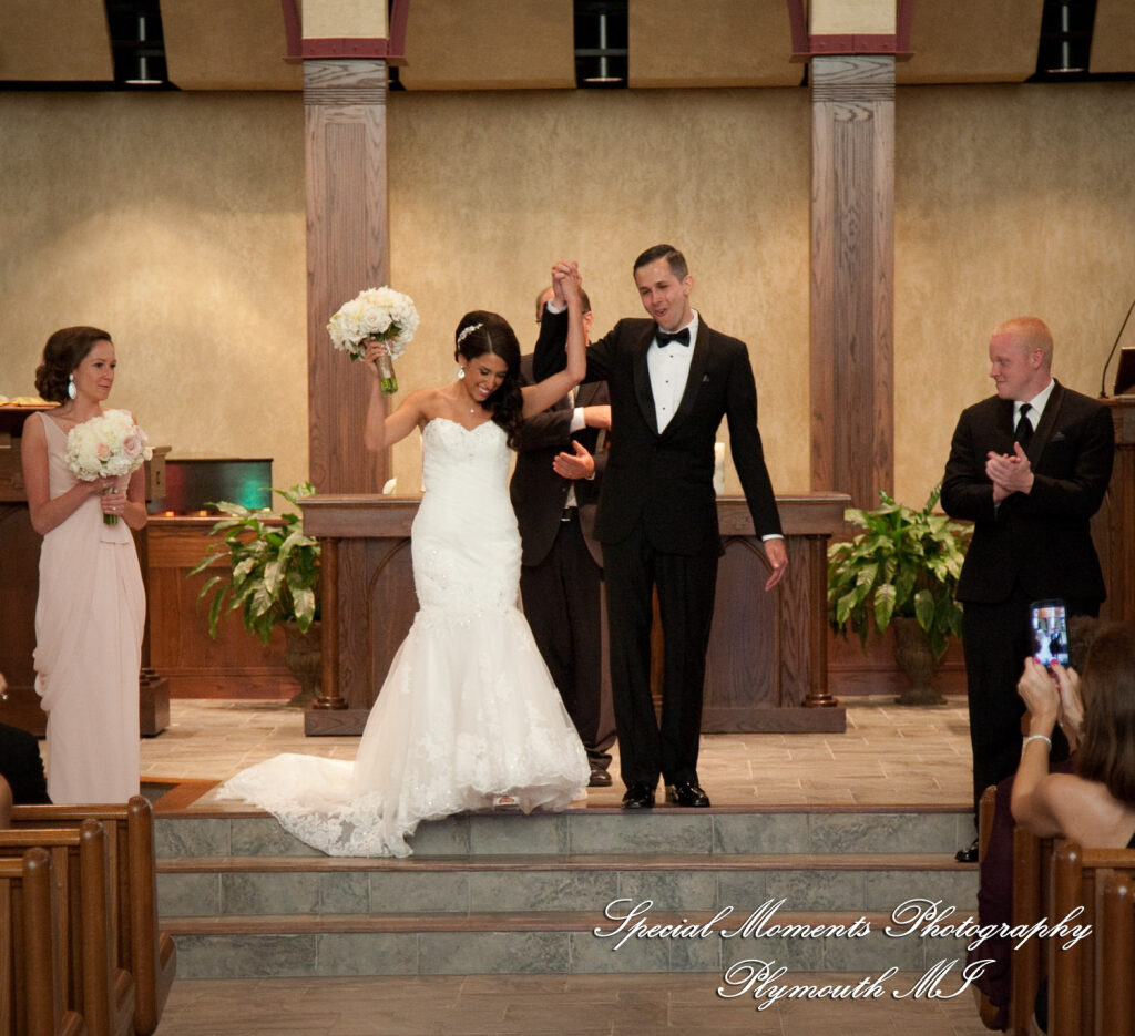 Leah & Caleb at His Church Anglican Church Livonia MI wedding photography