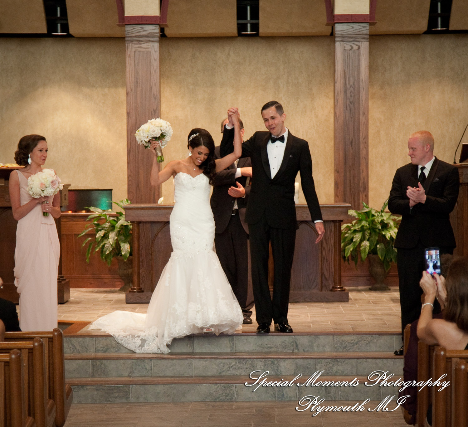 Leah & Caleb at His Church Anglican Church Livonia MI wedding photography