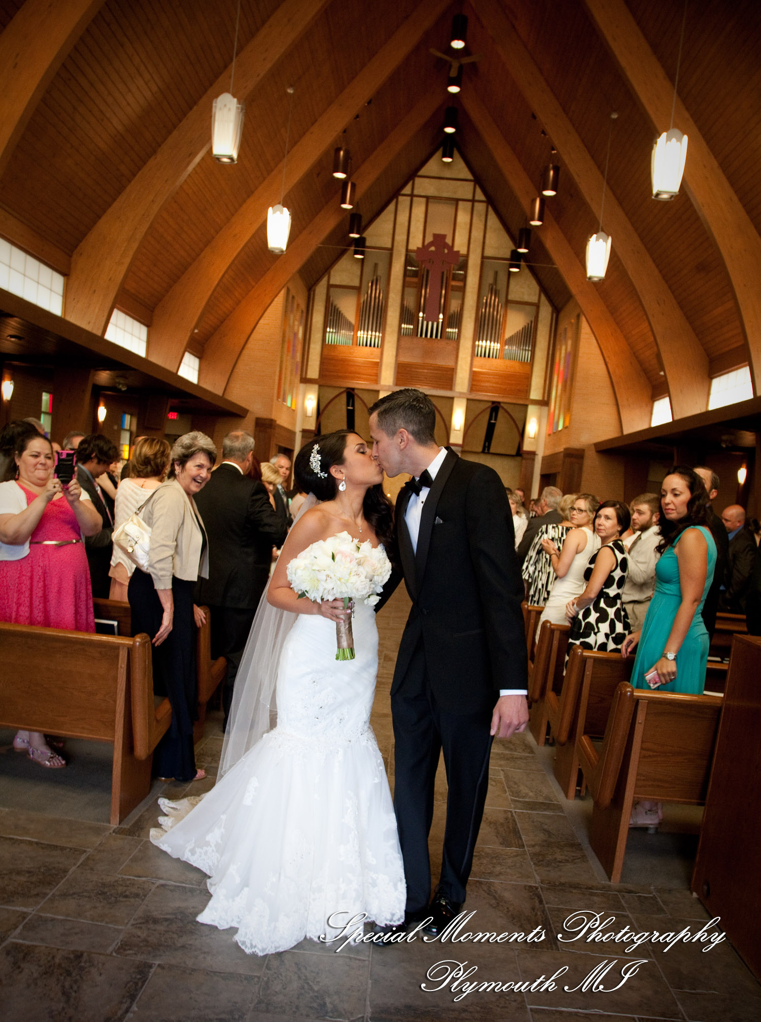 Leah & Caleb at His Church Anglican Church Livonia MI wedding photography