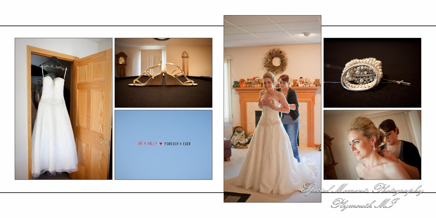 Fine Art Classic Design - Holly & Joseph at a backyard tent wedding album photography