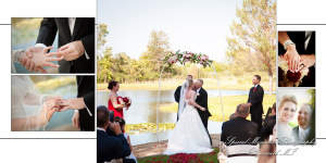Fine Art Classic Design - Holly & Joseph at a backyard tent wedding album photography