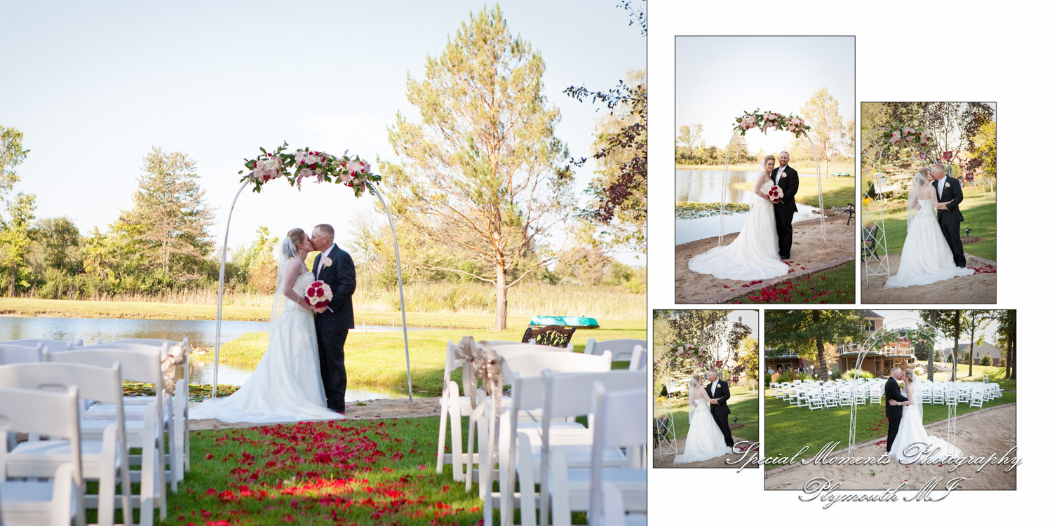 Fine Art Classic Design - Holly & Joseph at a backyard tent wedding album photography