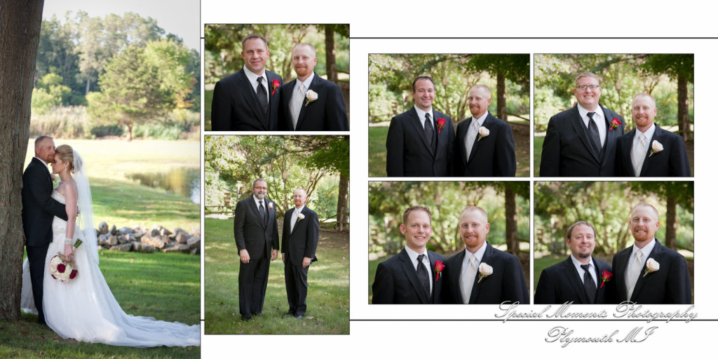 Fine Art Classic Design - Holly & Joseph at a backyard tent wedding album photography