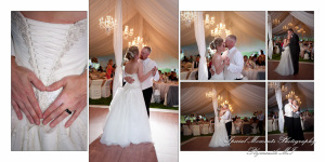 5 Star - Fine Art Classic Design - Holly & Joseph at a backyard tent wedding album photography