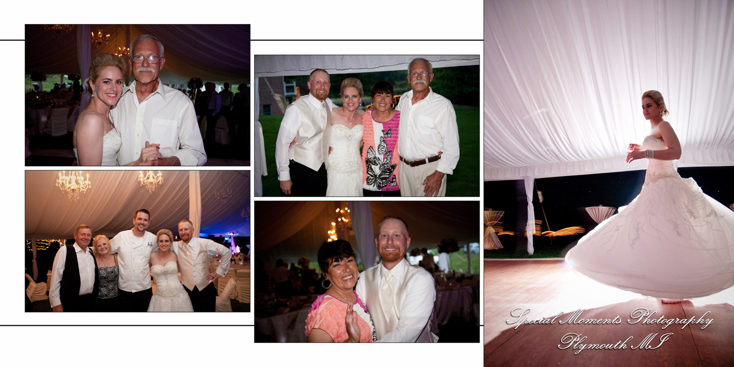 Fine Art Classic Design - Holly & Joseph at a backyard tent wedding album photography