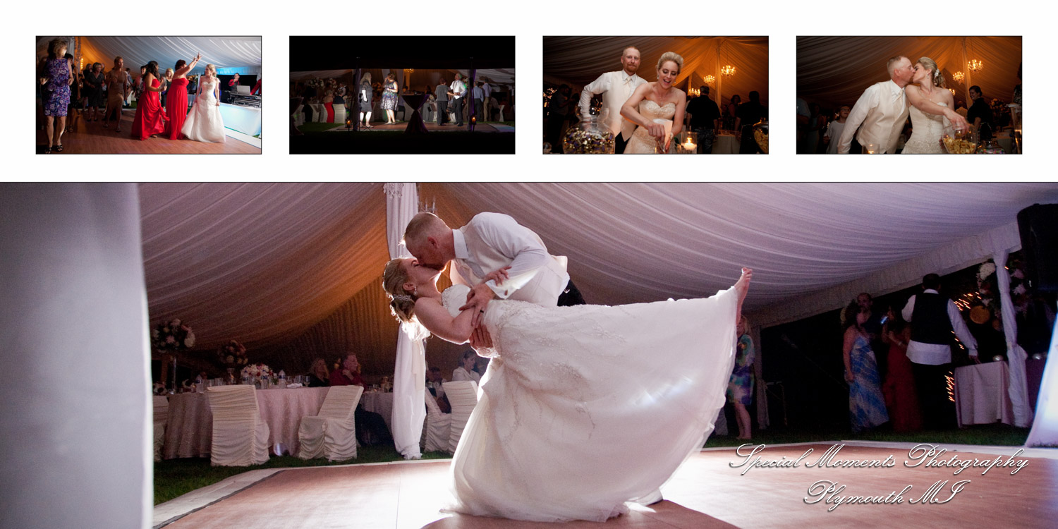 Fine Art Classic Design - Holly & Joseph at a backyard tent wedding album photography