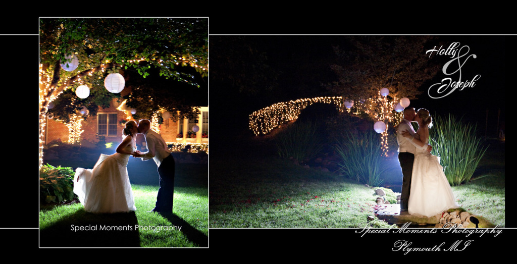 Fine Art Classic Design - Holly & Joseph at a backyard tent wedding album photography