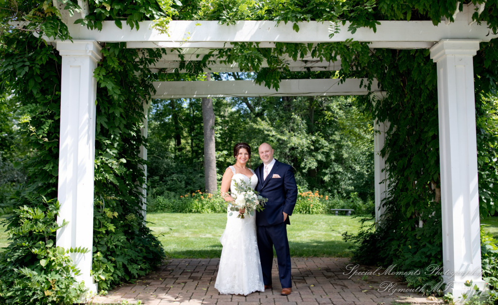 Krystal & Brian at Wellers East Garden Saline MI wedding photograph