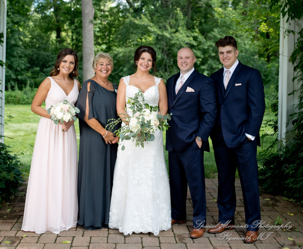 Krystal & Brian at Wellers East Garden Saline MI wedding photograph