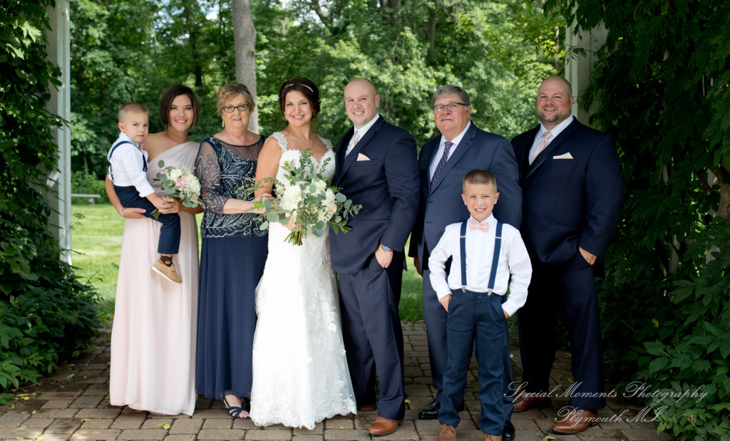 Krystal & Brian at Wellers East Garden Saline MI wedding photograph