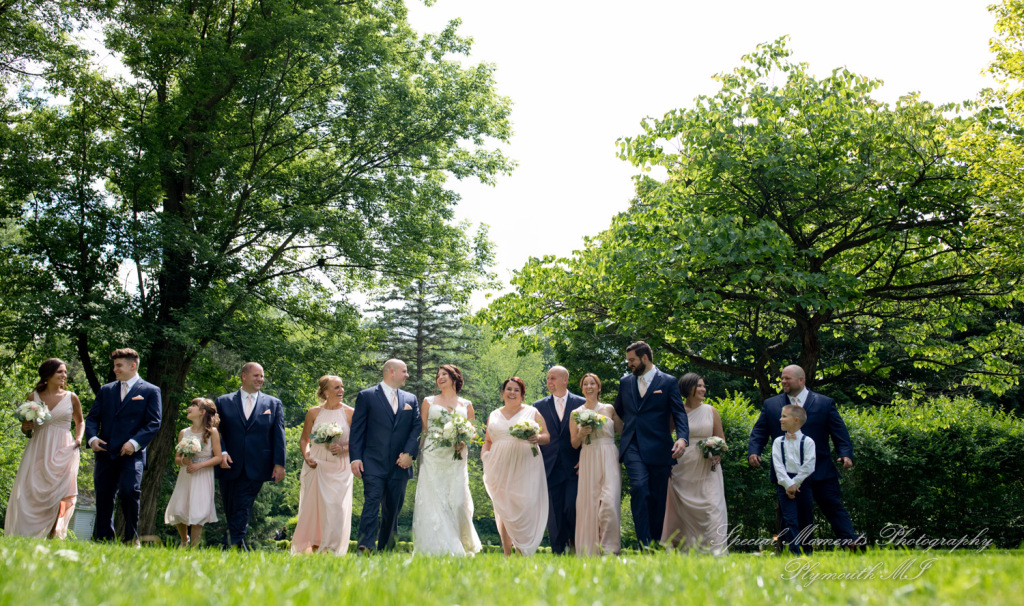 Krystal & Brian at Wellers East Garden Saline MI wedding photograph