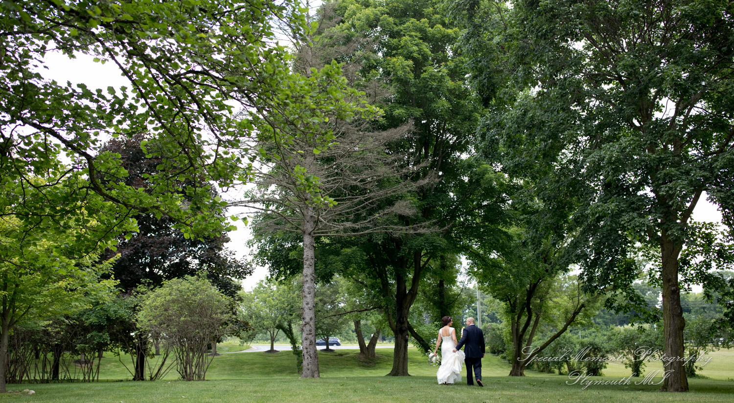 Krystal & Brian at Wellers East Garden Saline MI wedding photograph