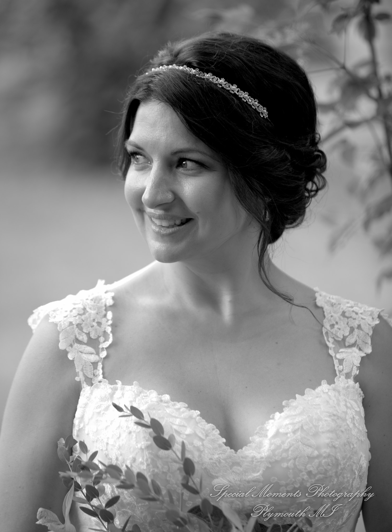 Krystal & Brian at Wellers East Garden Saline MI wedding photograph