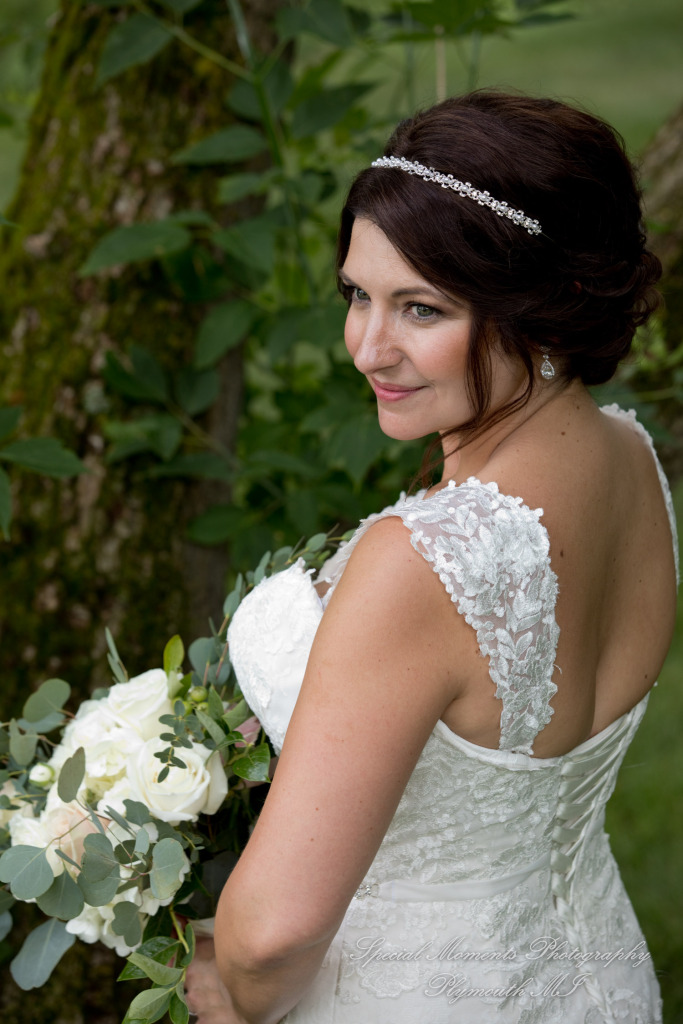 Krystal & Brian at Wellers East Garden Saline MI wedding photograph