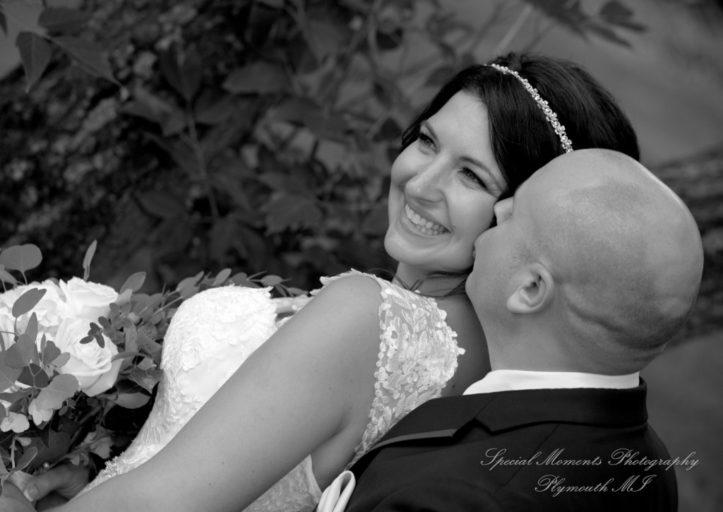 Krystal & Brian at Wellers East Garden Saline MI wedding photograph