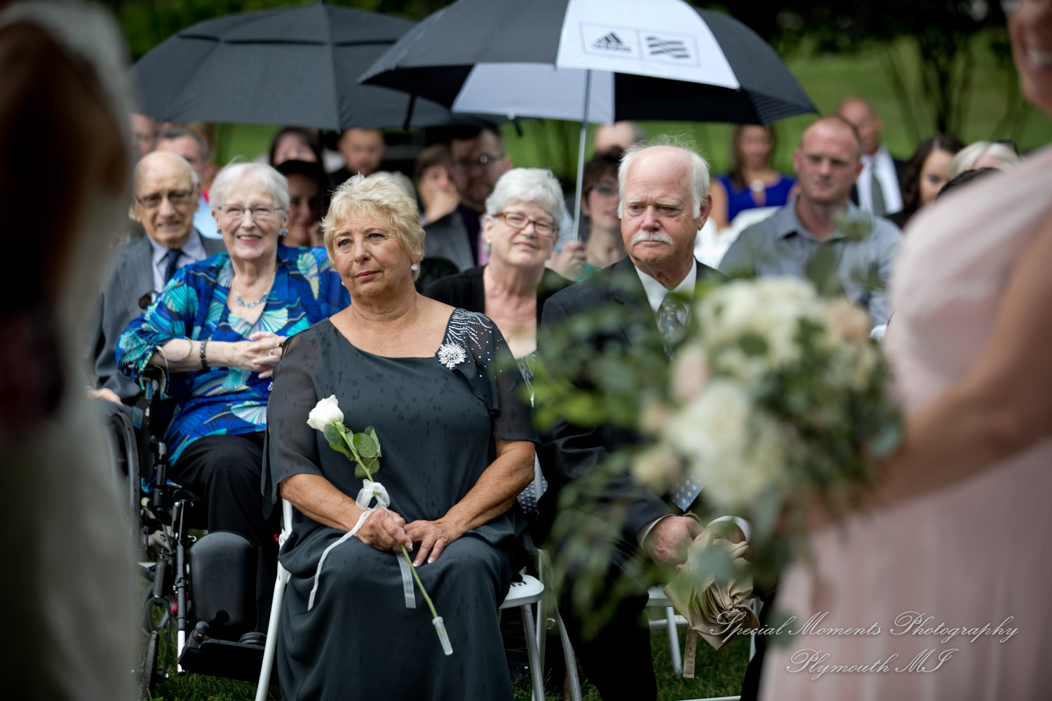 Krystal & Brian at Wellers East Garden Saline MI wedding photograph